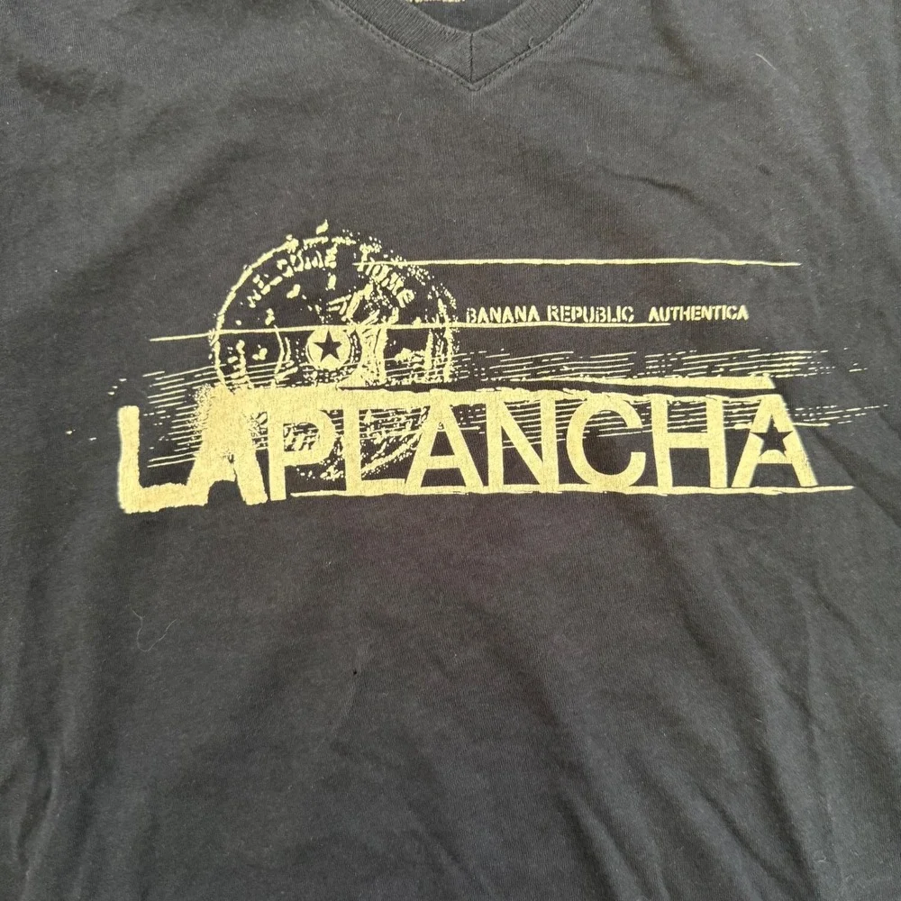 Banana Republic Tee Dark Blue La Plancha Graphic T-shirt Men's‎ M
